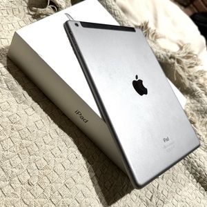 iPad Air & iPad 6th Generation (blue case). Sold separately!